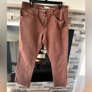 Bulletprufe Denim Brown Stretch Jeans Men’s 34x30 Straight Fit Made in USA